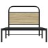 Estructura de cama sin colchón 90x190 cm madera roble