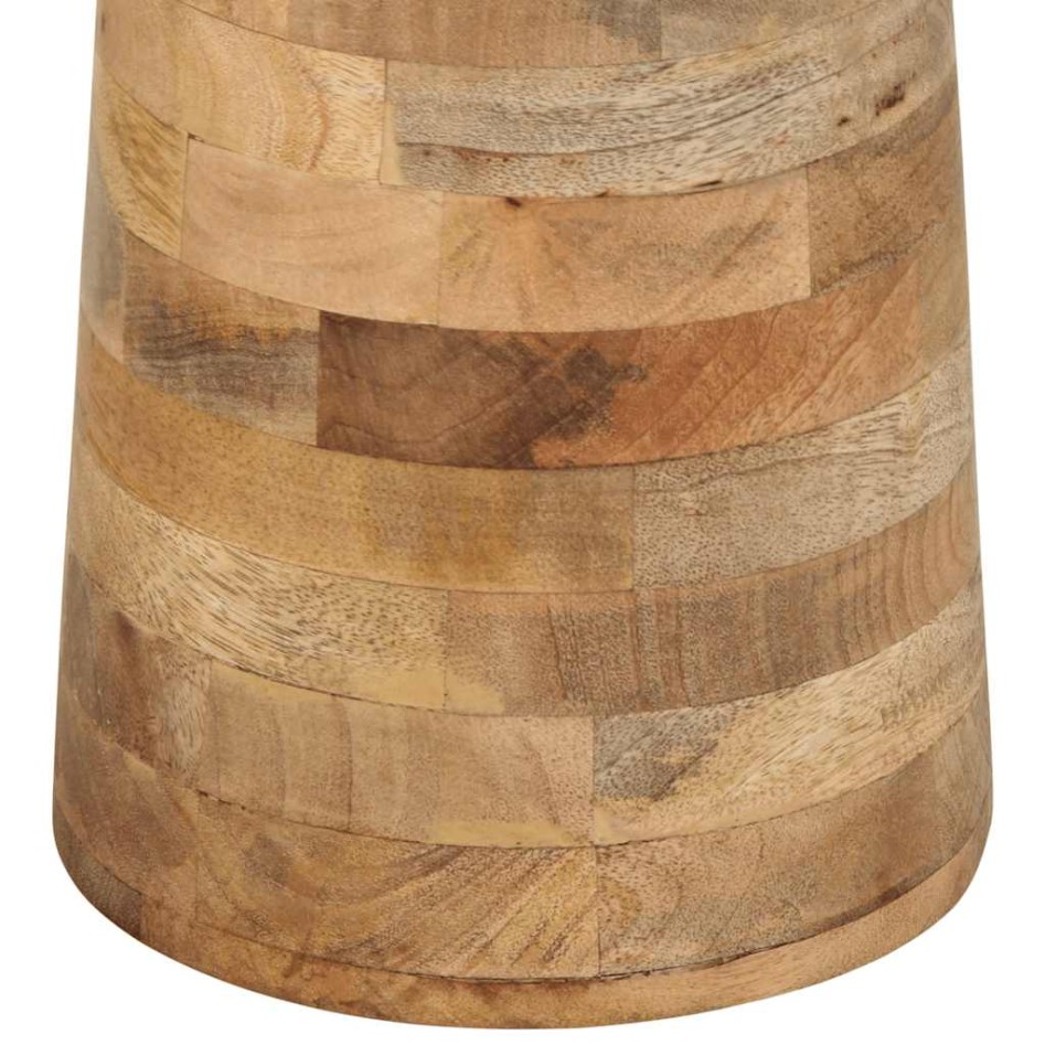 Mesa auxiliar madera maciza de mango Ø33x50