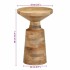 Mesa auxiliar madera maciza de mango Ø33x50