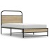Estructura de cama sin colchón 100x200 cm madera roble