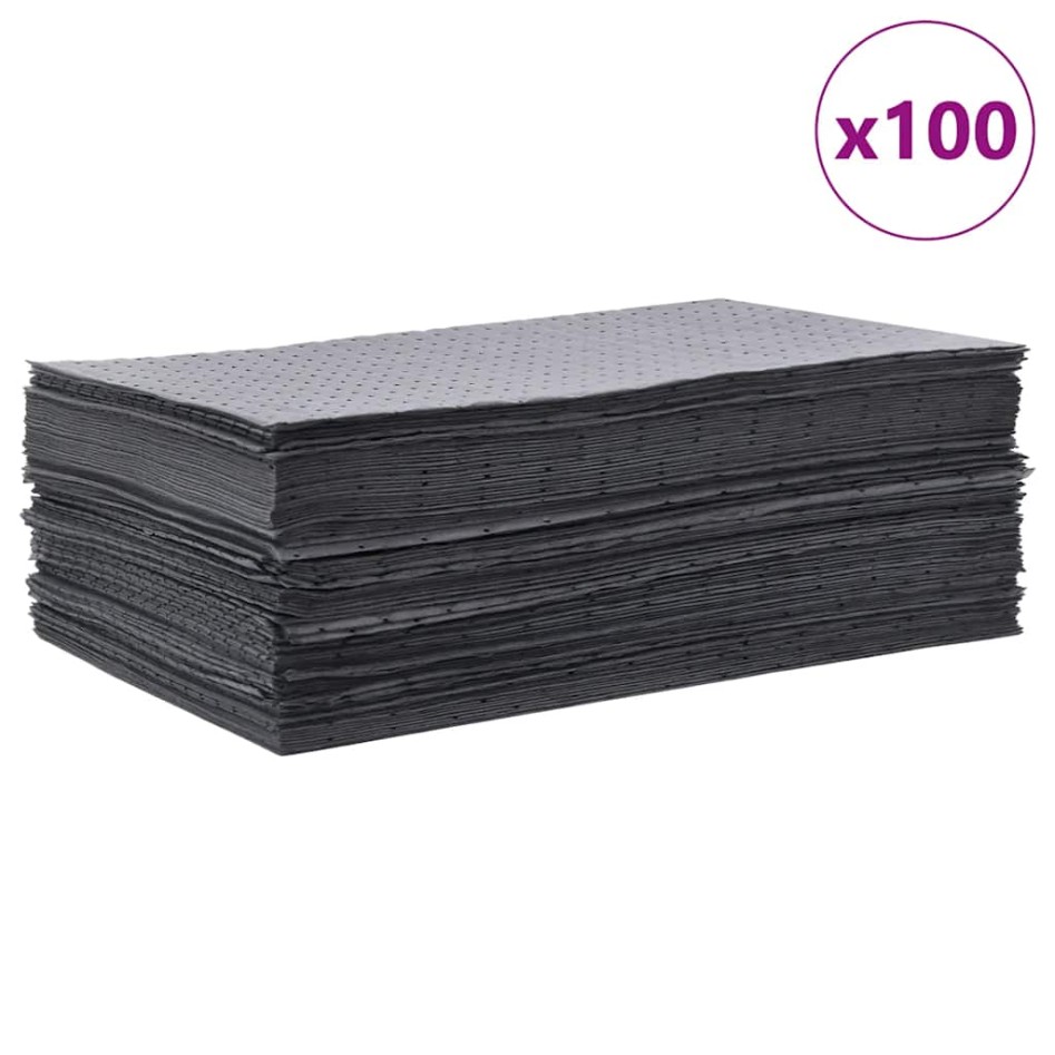 Almohadillas absorbentes de aceite 100 uds gris 40x50