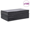 Almohadillas absorbentes de aceite 100 uds gris 40x50 cm