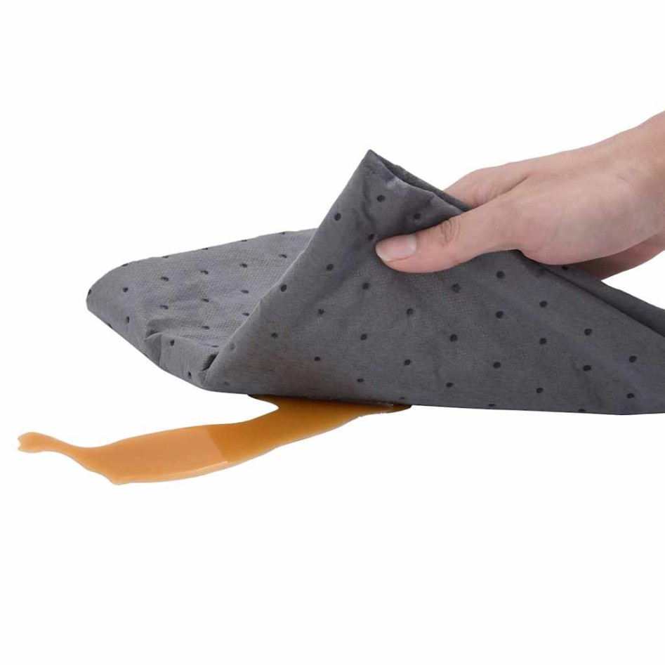 Almohadillas absorbentes de aceite 100 uds gris 40x50