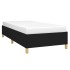 Estructura de cama sin colchón tela negro 100x200