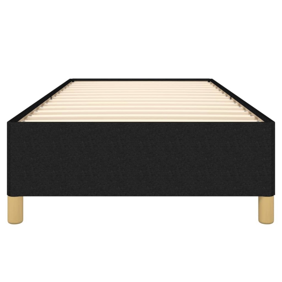 Estructura de cama sin colchón tela negro 100x200