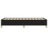 Estructura de cama sin colchón tela negro 100x200