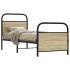 Estructura de cama sin colchón 80x200 cm madera roble