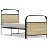 Estructura de cama sin colchón 80x200 cm madera roble