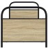 Estructura de cama sin colchón 80x200 cm madera roble