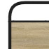 Estructura de cama sin colchón 80x200 cm madera roble