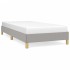 Estructura de cama sin colchón tela gris claro 90x200