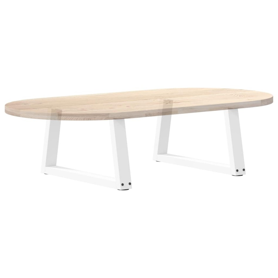 Patas para mesa de comedor forma V 2 uds blanco 50x(30-31,3)