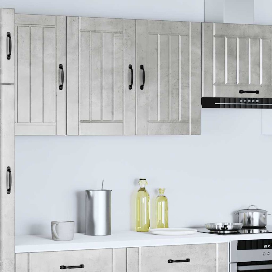 Armario de pared cocina Lucca madera contrachapada gris