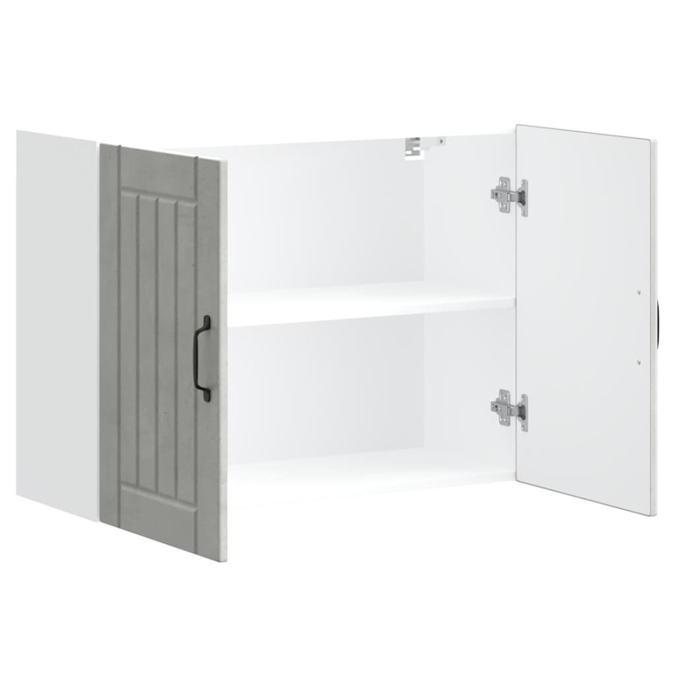 Armario de pared cocina Lucca madera contrachapada gris