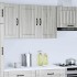 Armario de pared cocina Lucca madera contrachapada gris