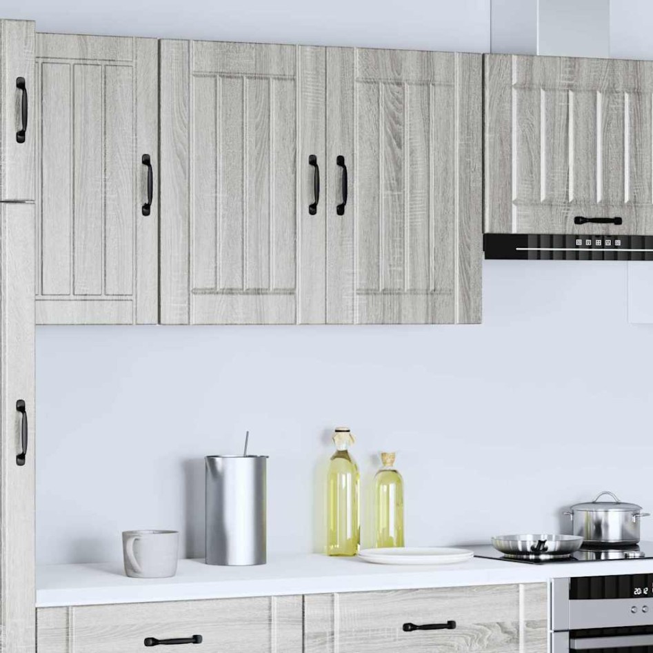 Armario de pared cocina Lucca madera contrachapada gris