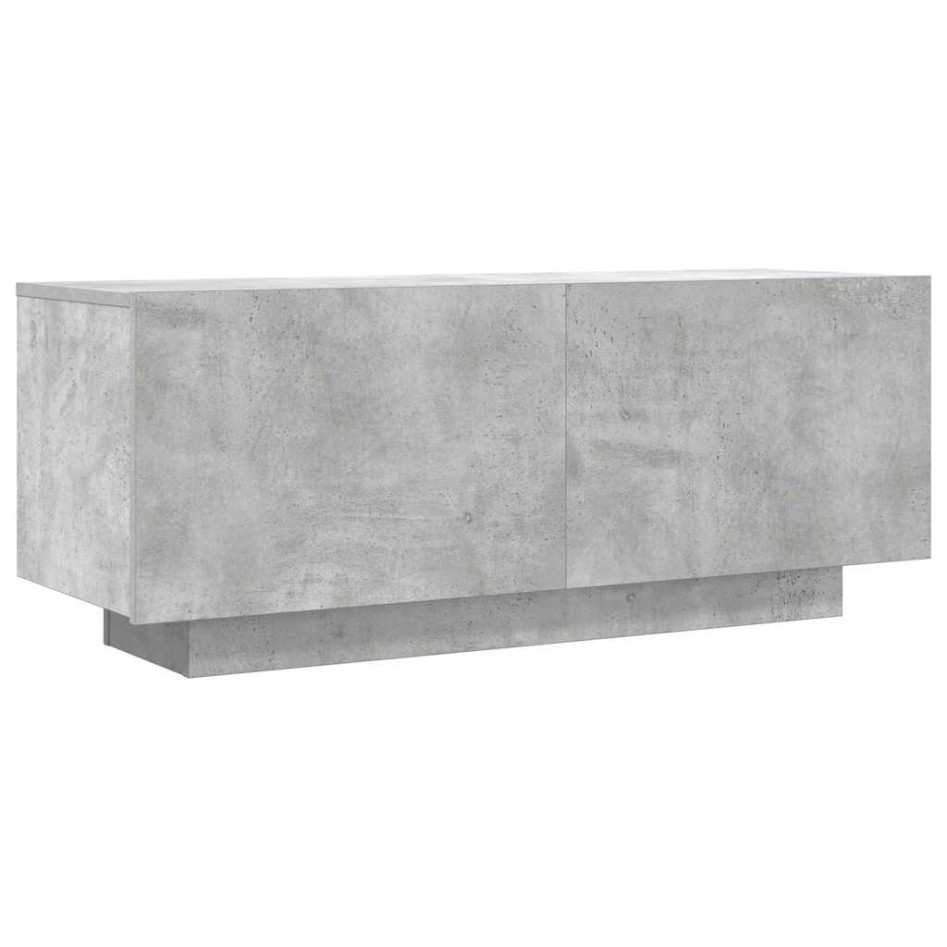Mueble para TV contrachapada gris hormigón 100x35x40