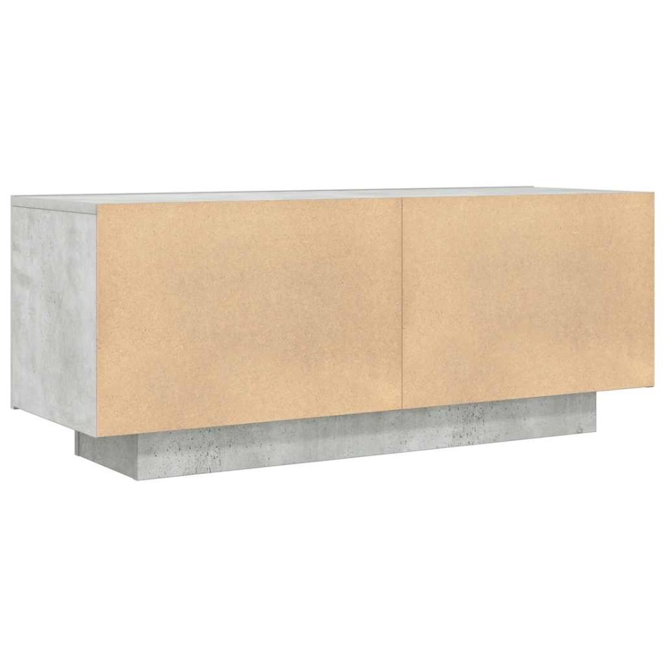 Mueble para TV contrachapada gris hormigón 100x35x40