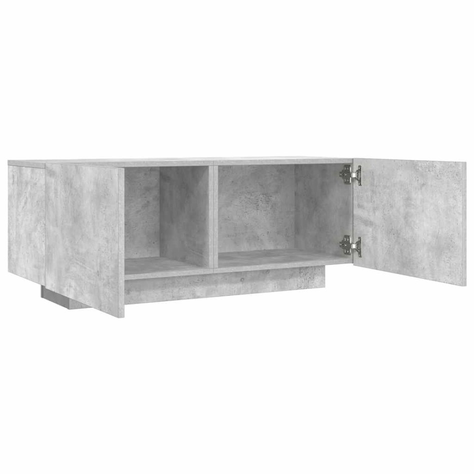 Mueble para TV contrachapada gris hormigón 100x35x40