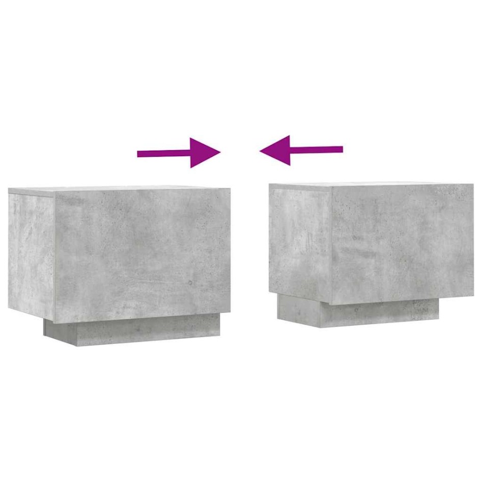 Mueble para TV contrachapada gris hormigón 100x35x40