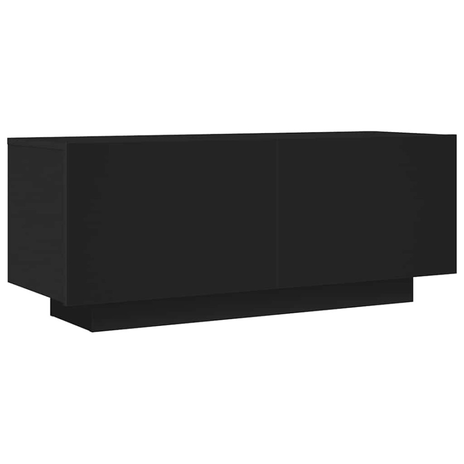 Mueble para TV madera contrachapada negra 100x35x40