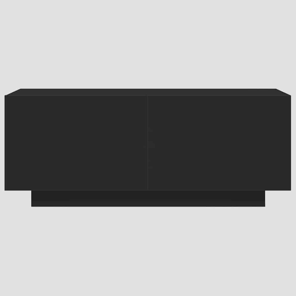 Mueble para TV madera contrachapada negra 100x35x40