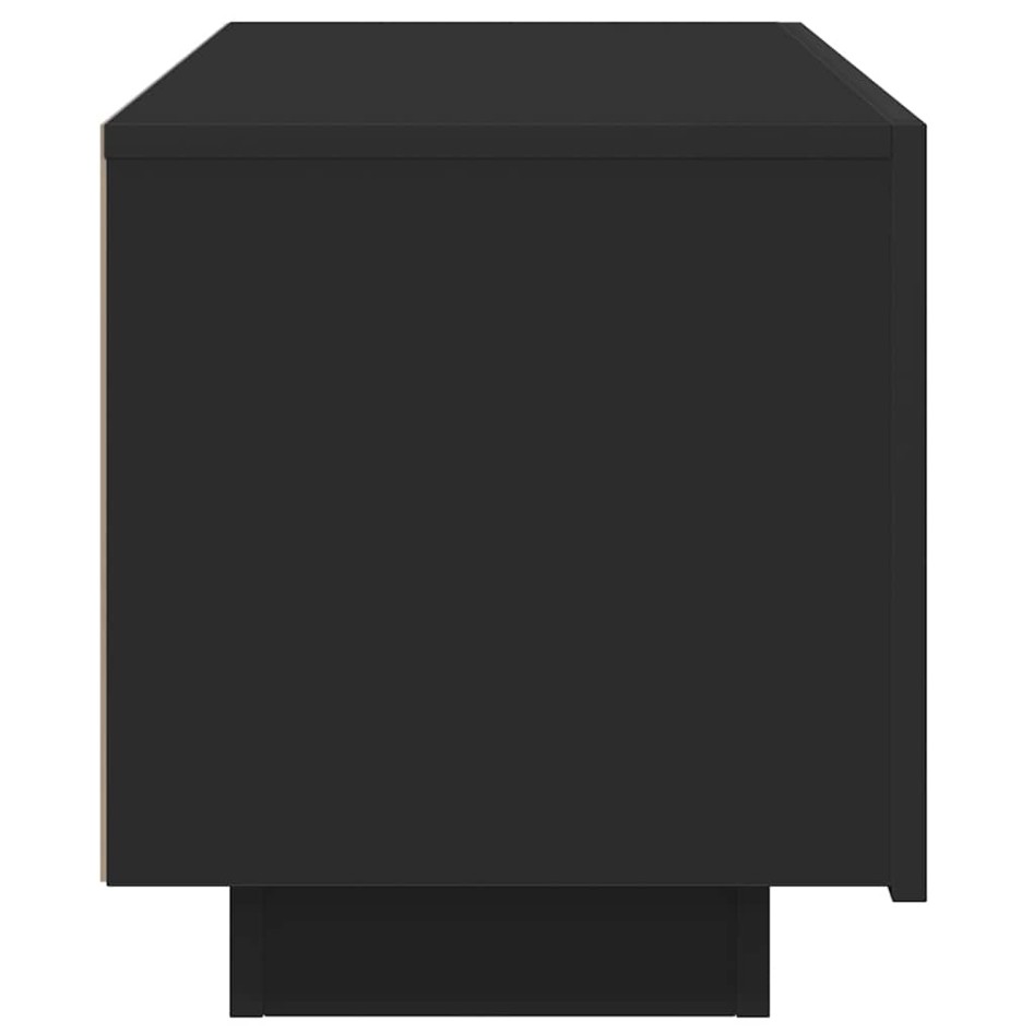 Mueble para TV madera contrachapada negra 100x35x40