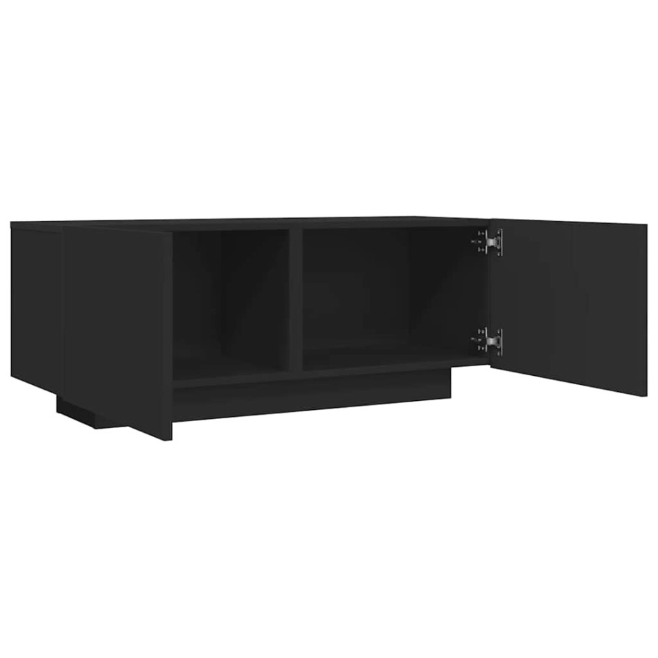 Mueble para TV madera contrachapada negra 100x35x40