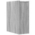 Armario de baño estrecho con ruedas madera gris