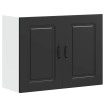 Armario de pared para cocina Kalmar madera de ingeniería negra