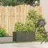 Jardinera de acero laminado en frío verde oliva 80x40x40