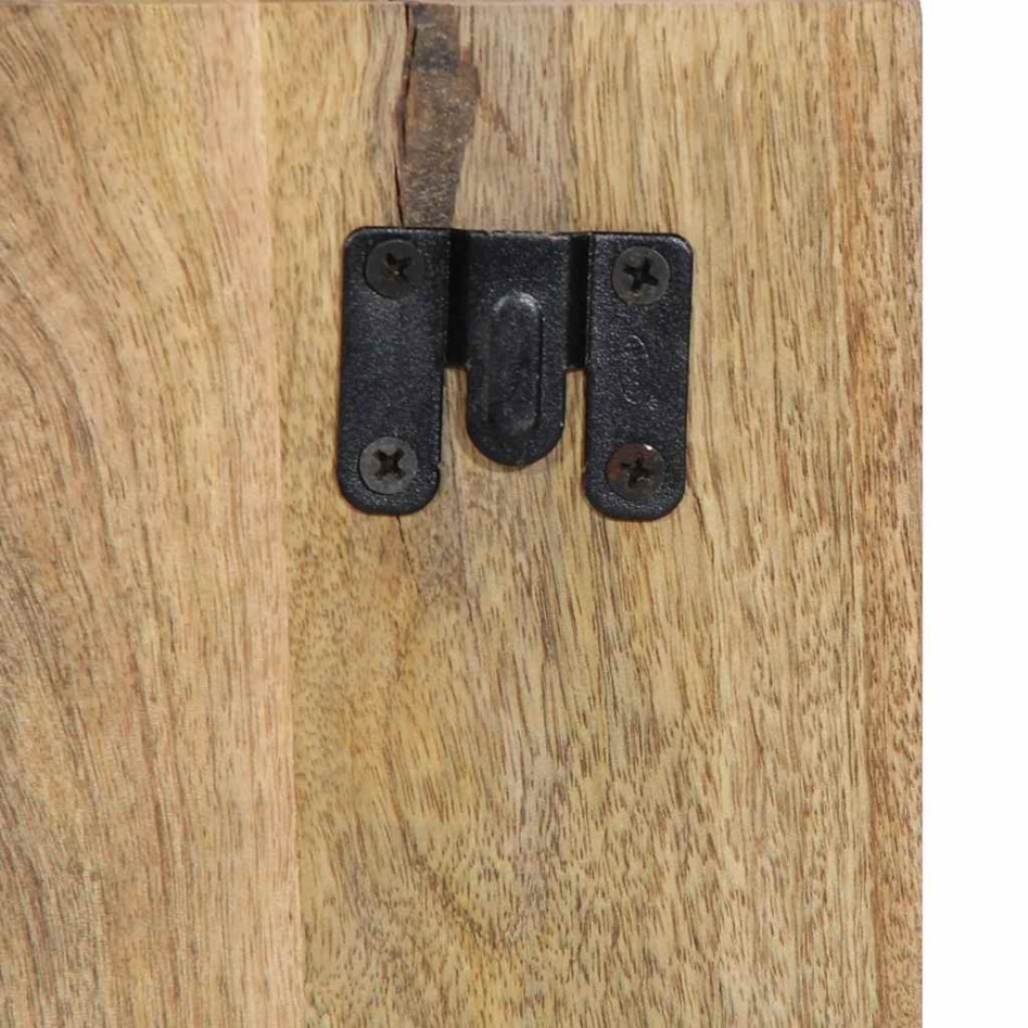 Mesita de noche madera maciza de mango 50x27x50