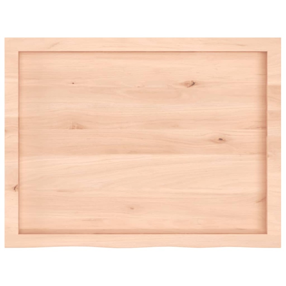 Tablero de mesa madera maciza roble sin tratar 80x60x(2-6)
