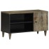 Mueble de TV madera maciza de mango gris claro 80x31,5x46