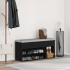 Banco zapatero madera de ingeniería negro 102x30,5x45