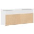 Banco zapatero madera de ingeniería blanco 102x30,5x45