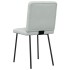 Sillas de comedor 2 unidades terciopelo gris