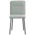 Sillas de comedor 2 unidades terciopelo gris