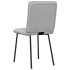 Sillas de comedor 2 unidades terciopelo gris