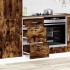 Armario bajo roble ahumado 40x46x81,5 cm madera de