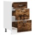 Armario bajo roble ahumado 40x46x81,5 cm madera de