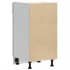 Armario bajo roble ahumado 40x46x81,5 cm madera de