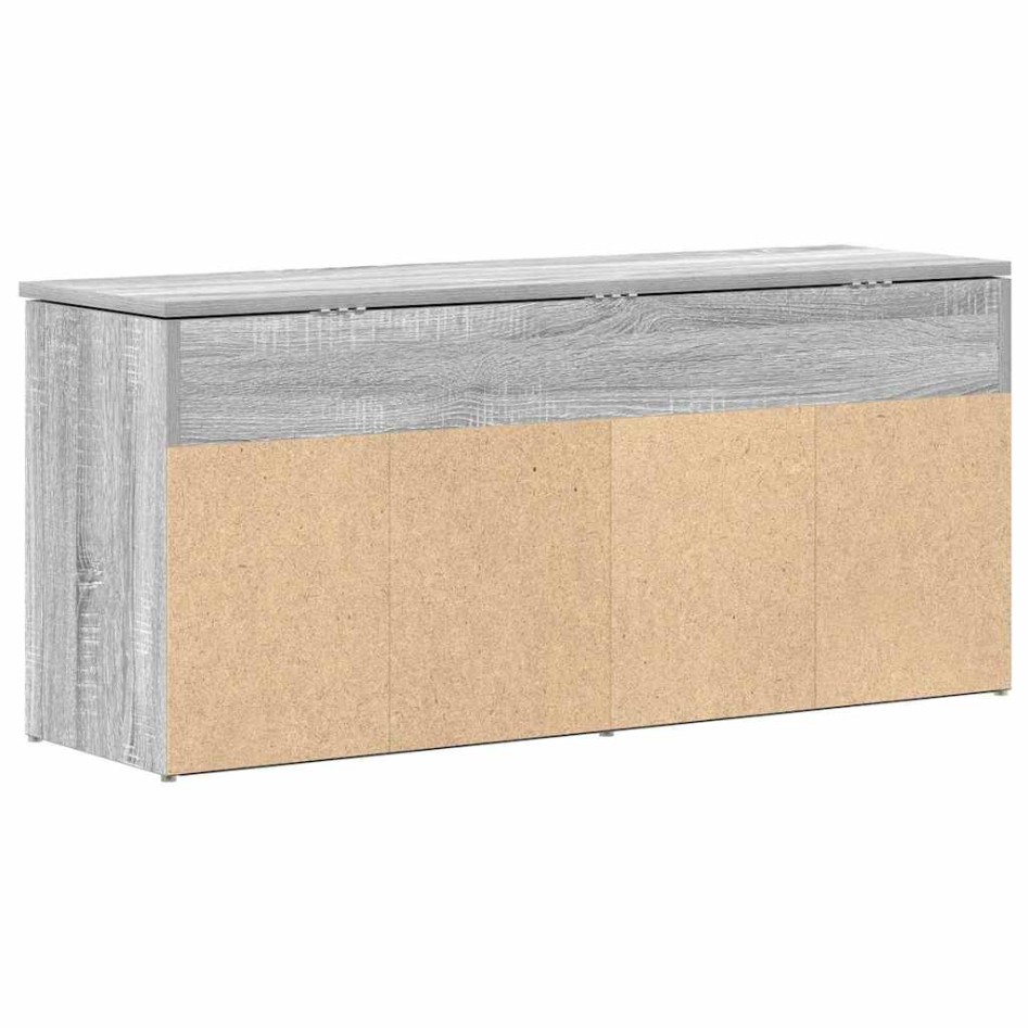 Banco zapatero madera de ingeniería gris sonoma 102x30,5x45