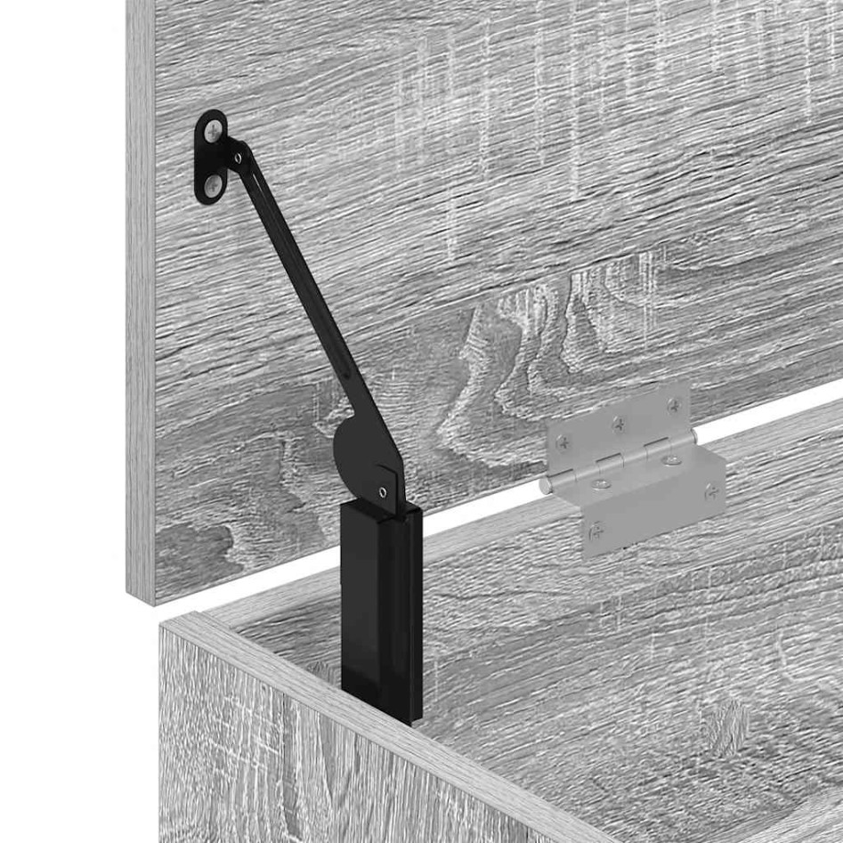 Banco zapatero madera de ingeniería gris sonoma 102x30,5x45