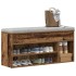 Banco zapatero madera ingeniería madera vieja 102x30,5x45