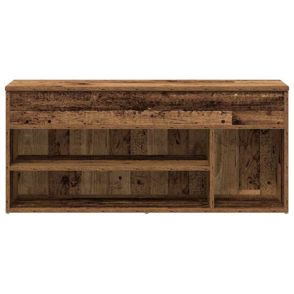 Banco zapatero madera ingeniería madera vieja 102x30,5x45