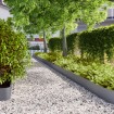 Bordes césped 10 uds antracita 20x103 cm acero laminado frío