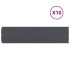 Bordes césped 10 uds antracita 25x103 cm acero laminado