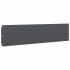 Bordes césped 10 uds antracita 25x103 cm acero laminado