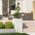 Jardinera acero blanco 40x80x80